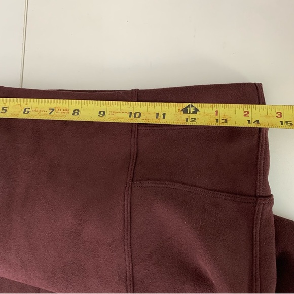 Spanx High Waisted Marron Faux Suede Leggings Size Medium - Picture 11 of 11